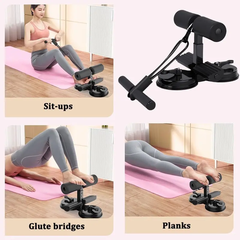 Multifunctional Sit-Up Bar | Double Suction, Home Fitness Trainer