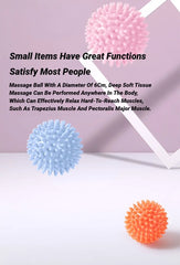 6CM Sport Massage Ball Myofascial Release Massager Spiky Deep Tissue Trigger Point Muscle Recovery Pain Relief Durable Hedgehog