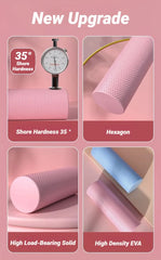 High-Density EVA Foam Roller for Deep Tissue Massage, Pilates & Stretching