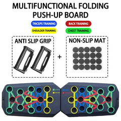 Foldable Push-Up Board Set for Home Workouts