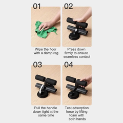 Multifunctional Sit-Up Bar | Double Suction, Home Fitness Trainer