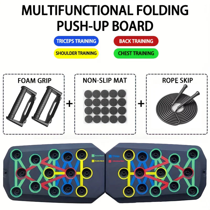 Foldable Push-Up Board Set for Home Workouts